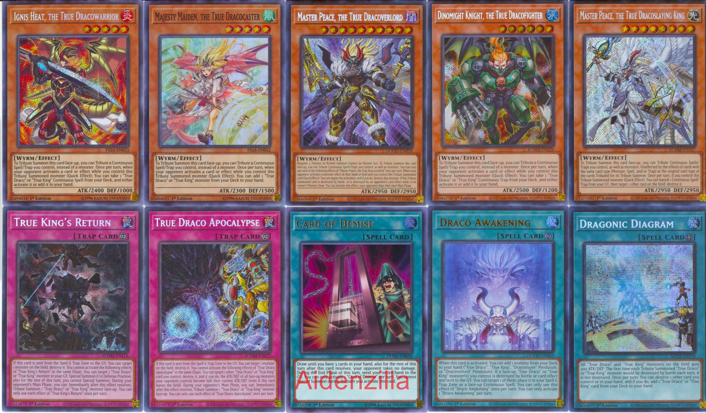 yugioh true draco deck list True Draco Deck Core main image 0