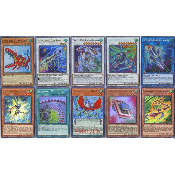 Yugioh Speedroid Deck Terrortop Ultra Hound Crystal Wing Etsy