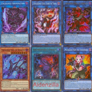 Yugioh Unchained Deck - Abomination Prison Soul Rage Anguish Aruha Disaster Yama