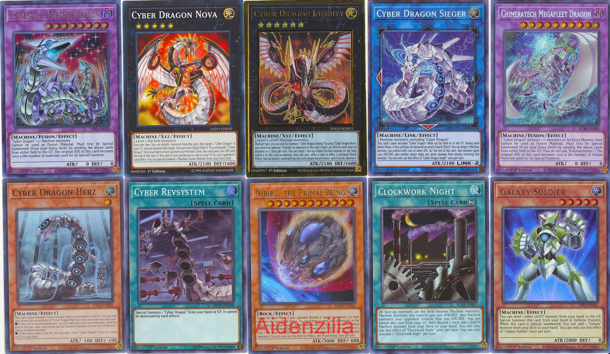 Combo Infinity (Cyber Dragon Nova + Infinity), Deck