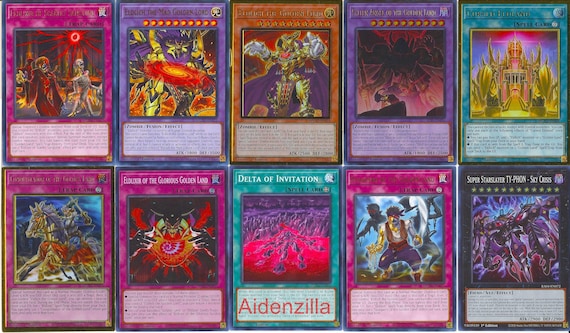 Yugioh Eldlich Deck - Fallen Angel Golden Lord Huaquero Conquistador - Etsy