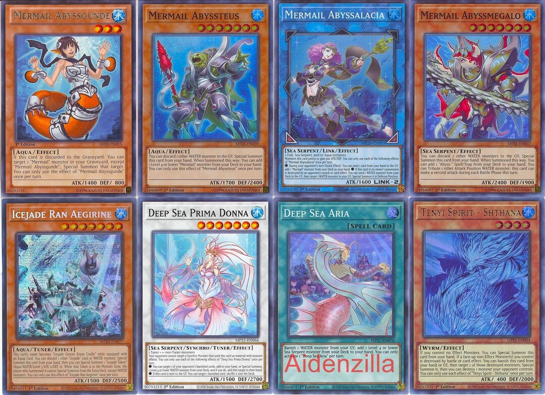 yugioh mermail deck for sale Complete Custom Yu-Gi-Oh! Duel with Mermail Abyssmegalo from the Abyss Rising set I showed it off yesterday