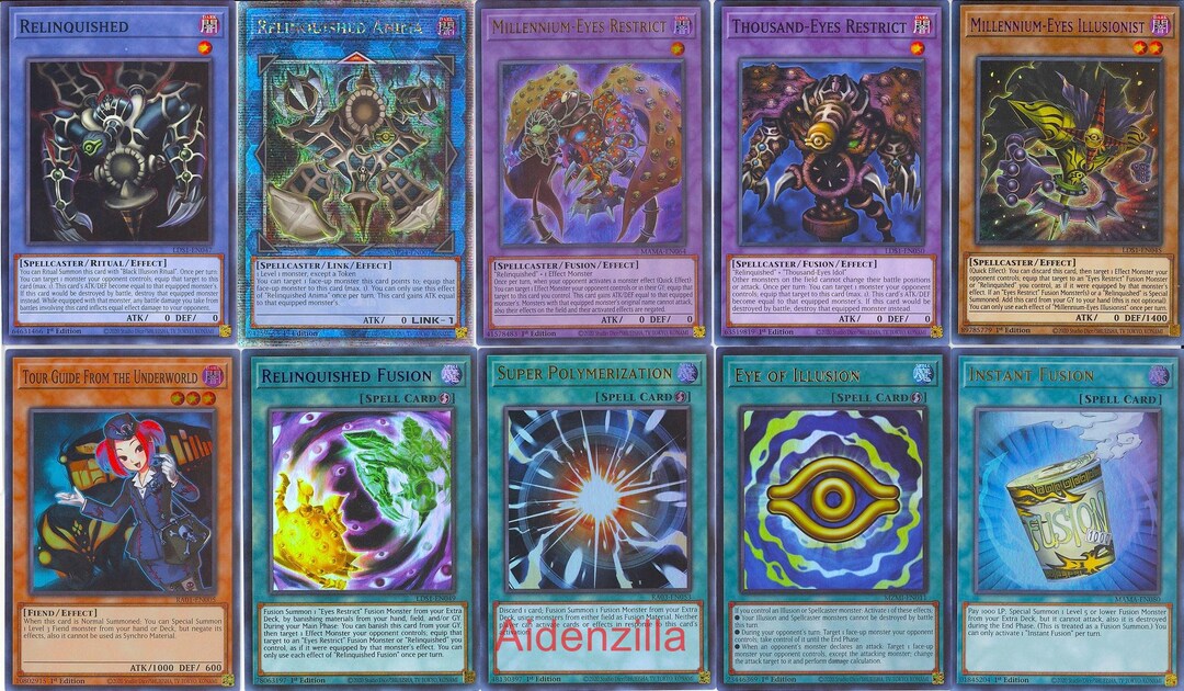Yugioh Relinquished Deck - Millennium-eyes Restrict Anima Illusionist