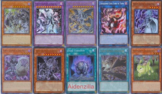 Yugioh Dark World Danger Deck - Grapha Reign-beaux Snoww Unchained Dark  Corridor - Etsy