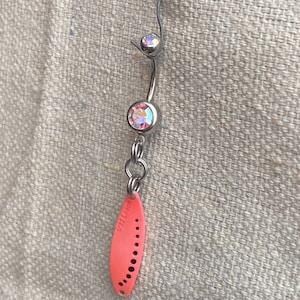 Fishing lure belly button ring discount