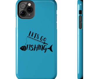 Funda para teléfono Let's Go Fishing (turquesa)