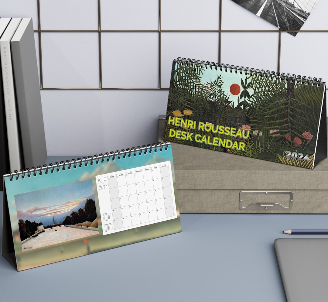Henri Rousseau 2024 Desk Calendar Avant Garde Movement Etsy