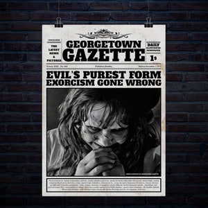 Evil&#39;s Purest Form Newspaper Article 20 inch x 30 inch 300Dpi Poster Digital Download