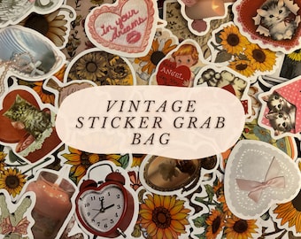Vintage Mystery Sticker Grab Bag