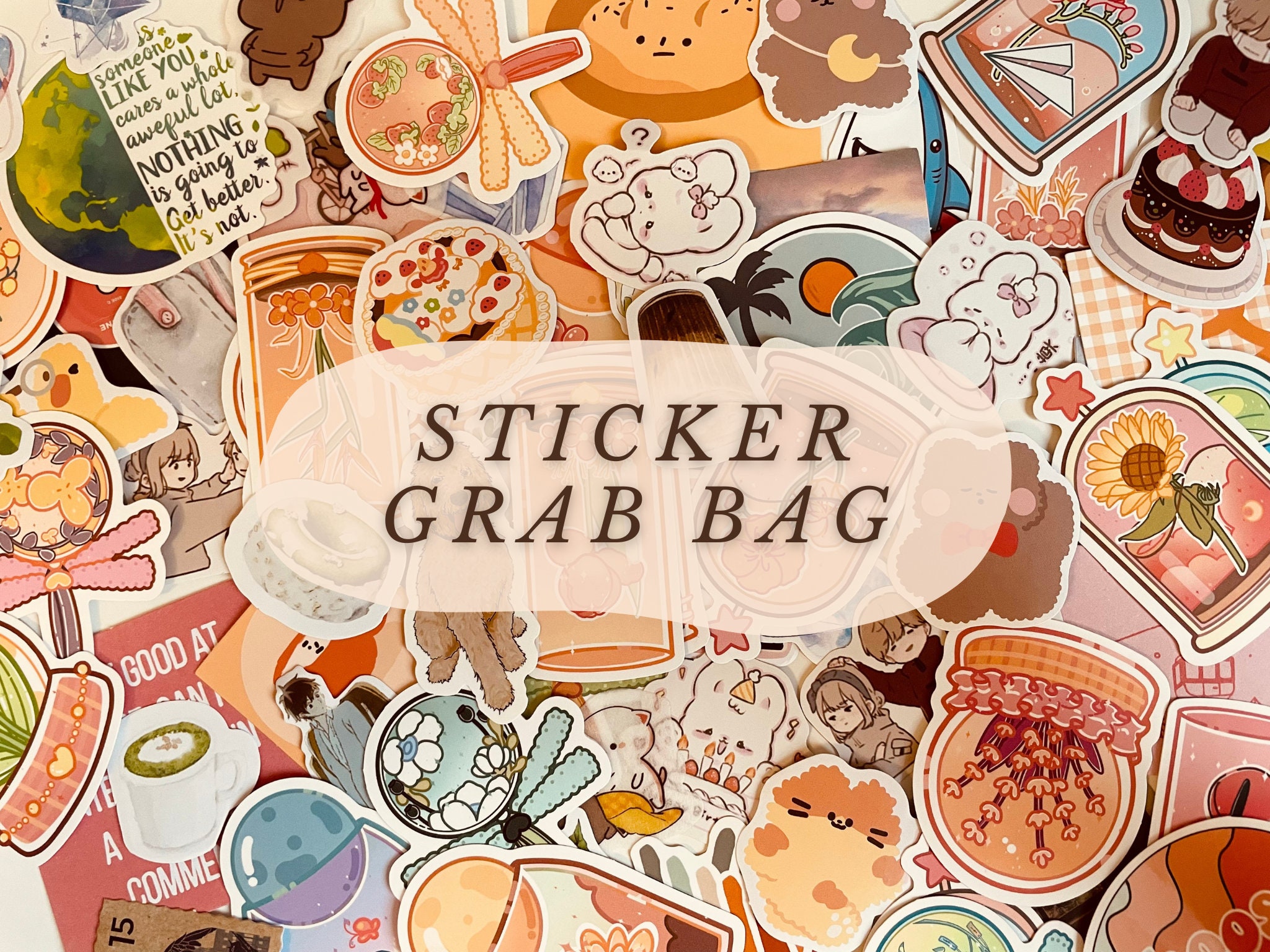 Random Kawaii Sticker Pack, Kawaii Sticker Pack, Mystery Sticker Pack, Cute  Sticker Pack, Vinyl Sticker Pack, Sticker Pack 