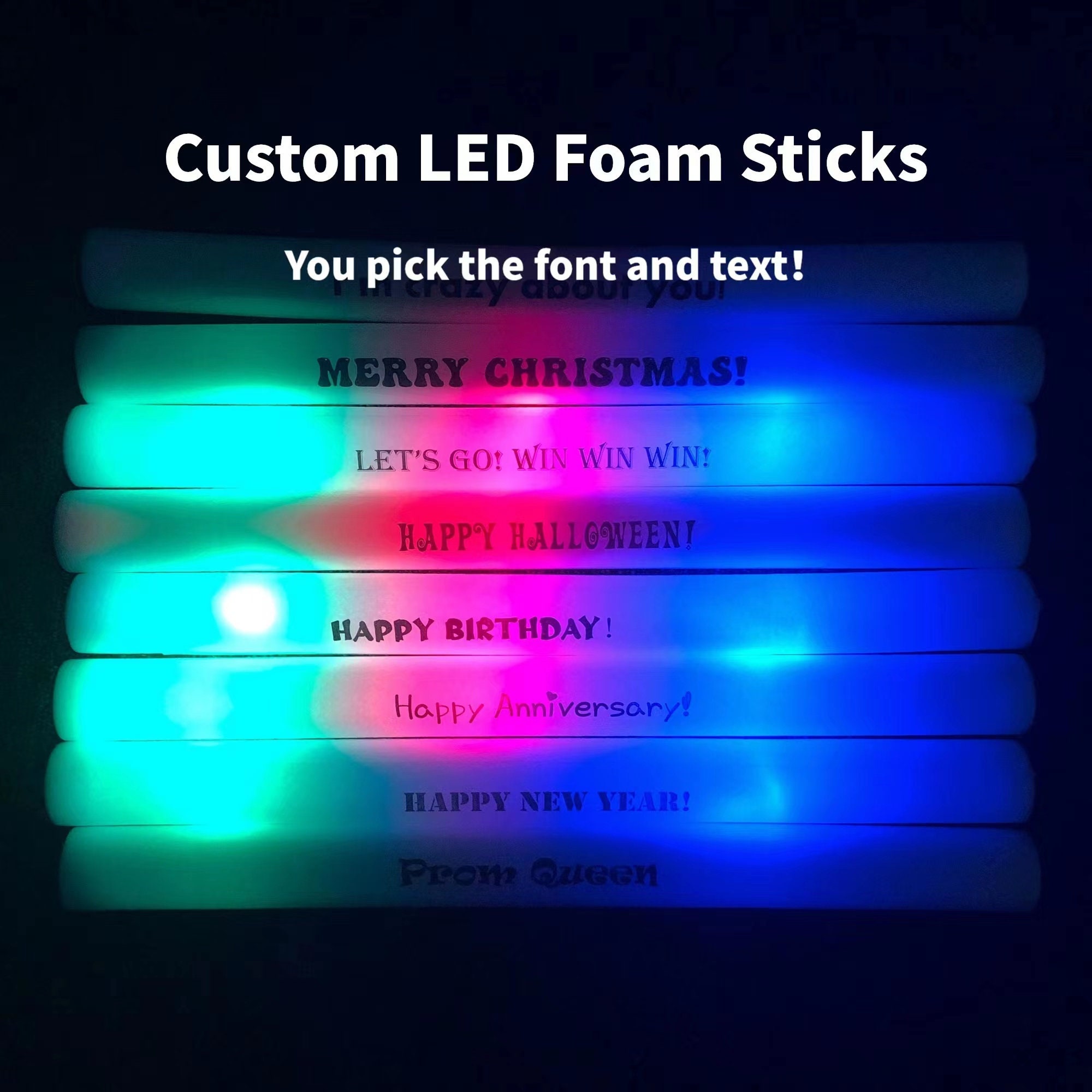 Nightlife Supplier  LED Foam Blue Baton