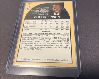 1990 NBA Cliff Robinson Rookie Card 250