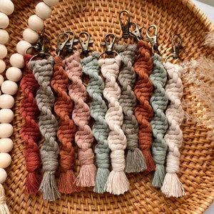 Macrame Twist Keychain