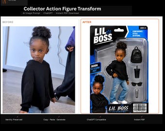 Actionfiguren-Vorlage – Verwandle jedes Foto in eine Sammlerfigur – KI-gestützte Chat-Funktion (GPT) – Sofort-Download
