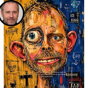 Neoexpressionistisk porträttuppmaning — Basquiat Street Art-stil — AI-konstuppmaning PDF — Direktnedladdning