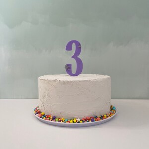 Sparkle Number Birthday Cake Topper – Custom Acrylic Cake Decoration