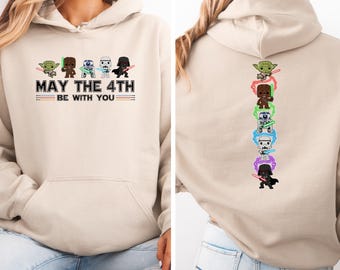 May The 4th Be With You Hoodie, Star Wars Jumper, Geek Nerd Hoodie, Sci-Fi Lovers