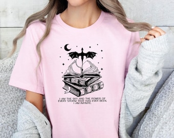 Velaris Dragon T-shirt, ACOTAR Dragon-shirt, T-shirt Dragon Rider, Fourth Wing T-shirt, Basgiath Dragon T-shirt, leesgrage Night Court T-shirt