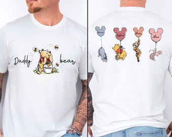 Papa Bär T-Shirt, Name Papa T-Shirt, Kinder Namen T-Shirt, Individuelles Papa Shirt, personalisiertes Papa T-Shirt, Vatertagsgeschenk T-Shirt, Neuer Papa T-Shirt