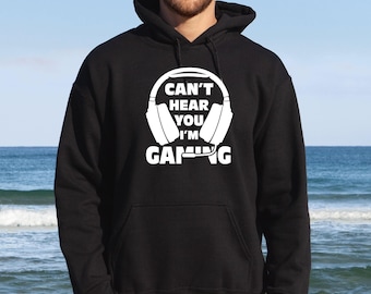 I'm Gaming Hoodie, Funny Gaming Hoodie, Gamer Gift Jumper, Game Lover Top, Video Game Hoodie, Gamer Gift Hoodie, Cute Gamer Jumper