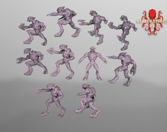 Halo: Covenant Elite Minors 32mm scale (48mm tall)- Captain Hards- (unofficial)