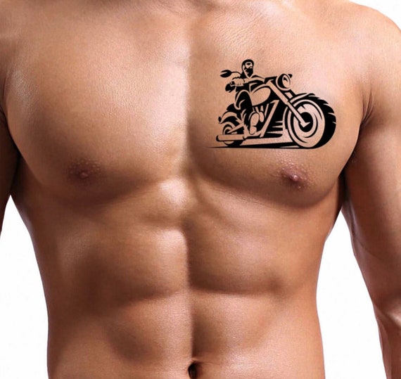 Biker Riding Harley Waterproof Temporary Press on Tattoo - Etsy Canada Biker Riding Harley Waterproof Temporary Press on Tattoo - Etsy Canada