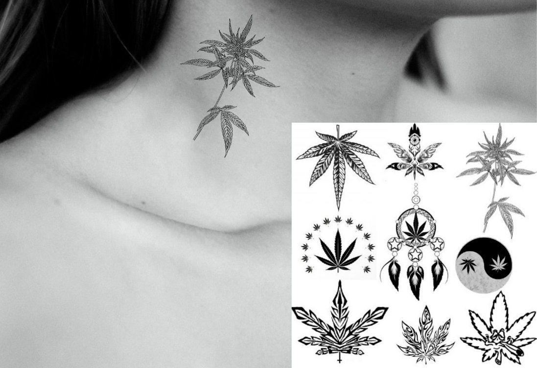 simple weed tattoo designs  Clip Art Library