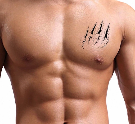 Bear Paw Scratches Waterproof Temporary Press on Tattoo - Etsy Canada Bear Paw Scratches Waterproof Temporary Press on Tattoo - Etsy Canada