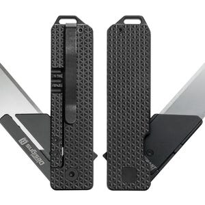 Couteau tout usage TiRant RAZOR V3 (titane 6AL-4V noir jais) Dual APEX Edition - Couteau tout usage personnalisé CNC double face en titane CNC