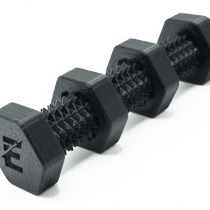 SPINFINITY BOLT (Jet-Black) Bi-Directional Threaded Fidget Bolt & Nuts Fidget Spinner W/REAL Metal Knife Pivot Bearings