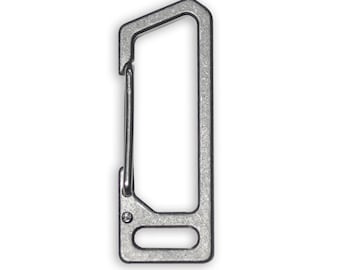 Exceed Designs TIRANT Latch (Minimal 6Al-4V Titanium Carabiner) & Bottle Opener - Keychain, Key Rings, Lanyard or Key Organizer