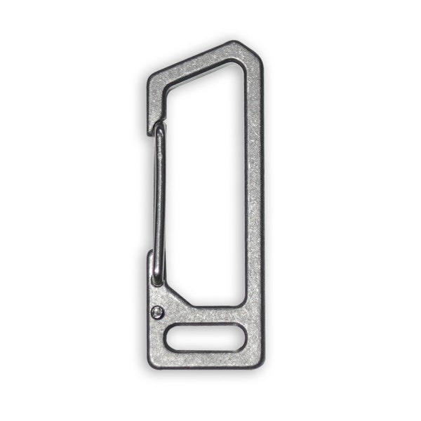 Exceed Designs TIRANT Latch (Minimal 6Al-4V Titanium Carabiner) & Bottle Opener - Keychain, Key Rings, Lanyard or Key Organizer