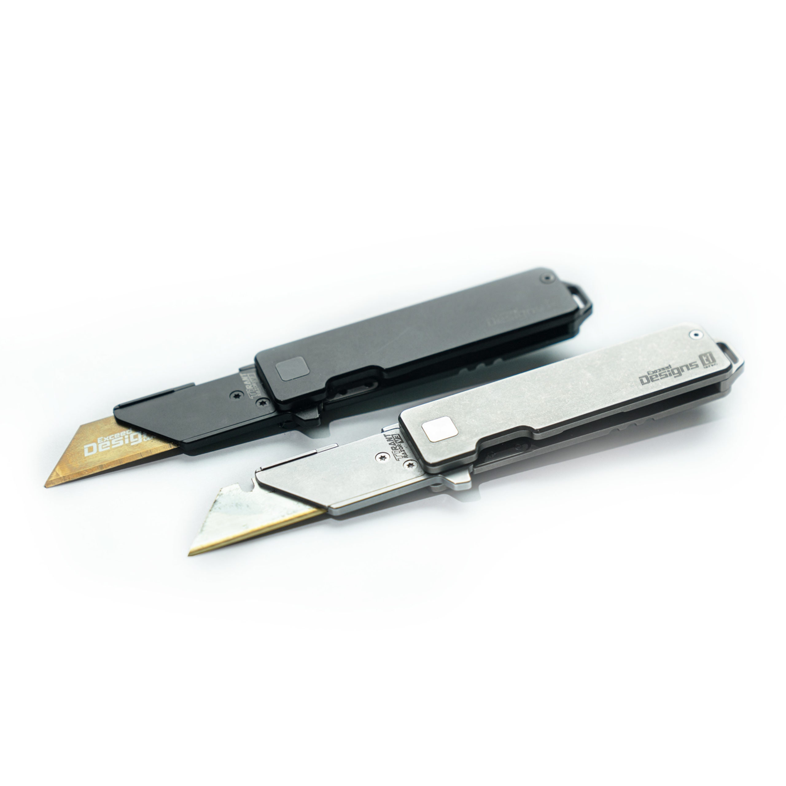 TiRant RAZOR V3 Utility Knife (50/50 Jet-Black + Carbon Fiber