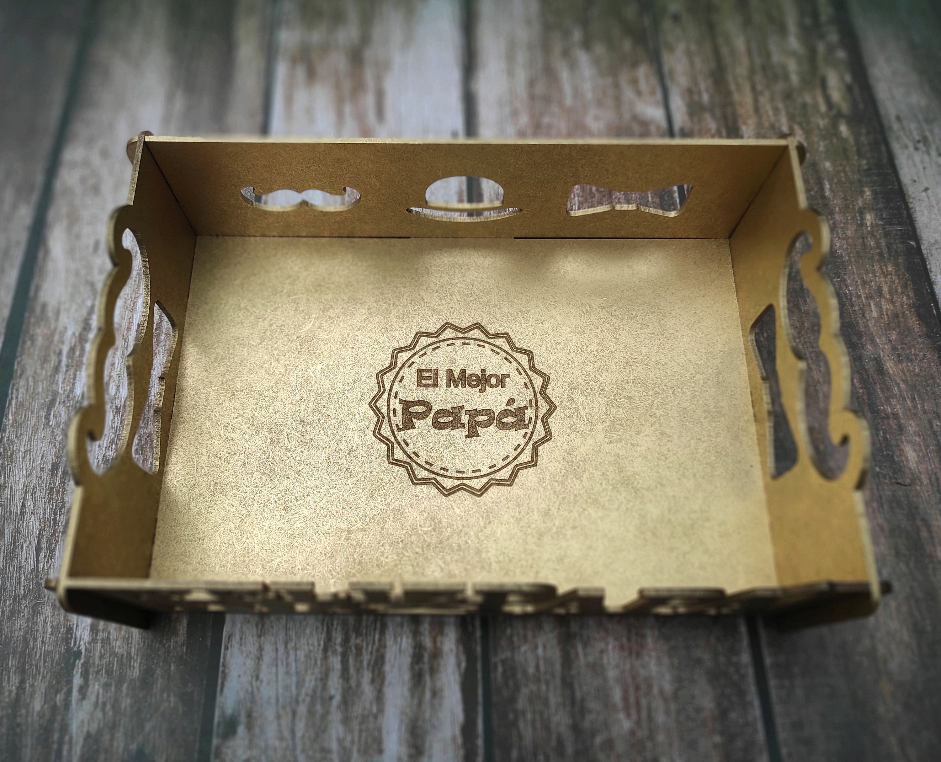 Father's Day Collapsible Tray in Spanish and Catalan. - Etsy