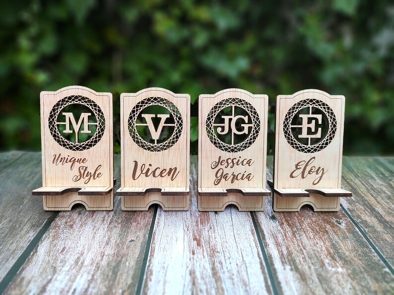 Name Initial Stand Diseños De Soporte Móvil En Formatos Svg - Pdf - Ai - Etsy