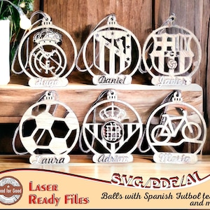15 Diseños bolas de Navidad con Equipos de Futbol y deportes