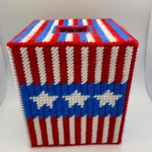 Stars and Stripes Tissue Box Cover