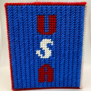 Patriotic Tissue Box Cover