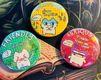 Social Cue Pins