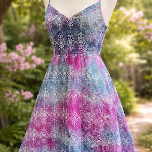 Navy Eyelet Dress - Etsy
