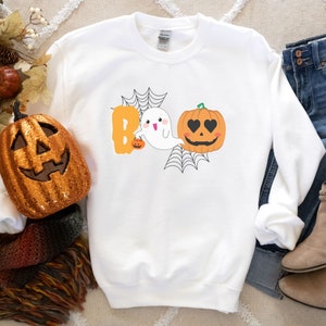 Women&#39;s Boo Sweatshirt, Halloween sweatshirt, Boo sweatshirt, Boo shirt, Boo, Boo sweater, Fall sweatshirt, trendy fall shirt, ghost shirt