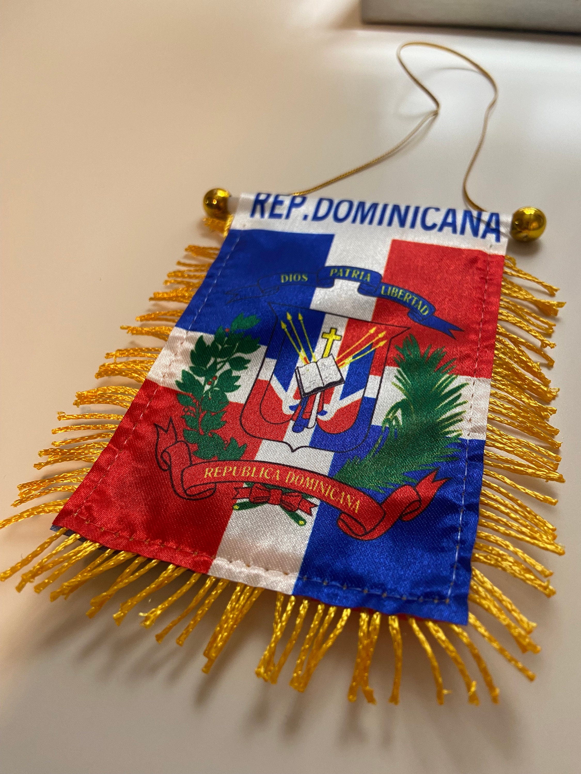 Dominican Flag Decal Stickers 2-Pack - Car Emblem Decals For Windows & Bumpers