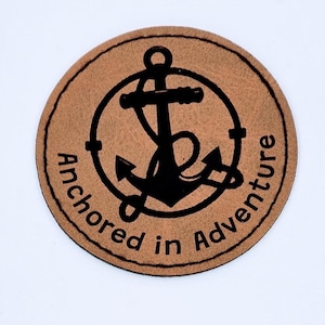 Anchored in Adventure Patch – Nautical & Sailing Gift – Engraved Design for Hats, Jackets, Backpacks