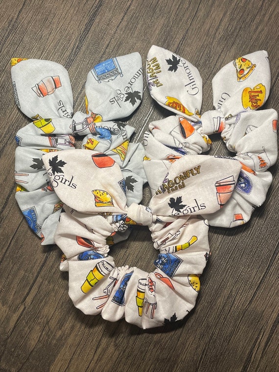 Scrunchie made with Gilmore Girls fabric