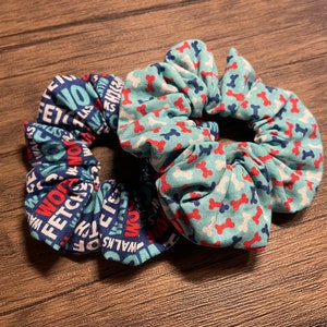 Scrunchies for dog lovers - 2 pack