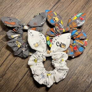 Scrunchie made with FRIENDS fabric