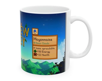 Stardew Valley Taza Regalo Té Bebida Mayonesa Stardew Valley Actualización Stardew Valley Para el Aniversario Amante Stardew Valley Farm Farming Bebidas