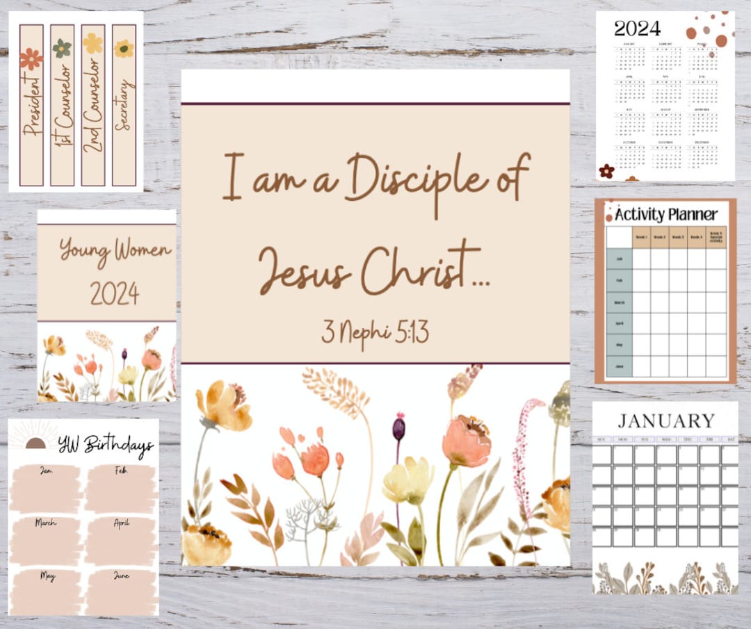 2024 Young Women Packet, LDS Young Women Planner Printable, Young Women ...
