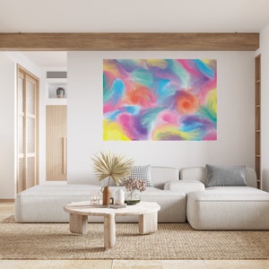 Abstract art, abstract digital art, colorful abstract wall art, printable wall art, modern art digital painting, downloadable wall art, gift