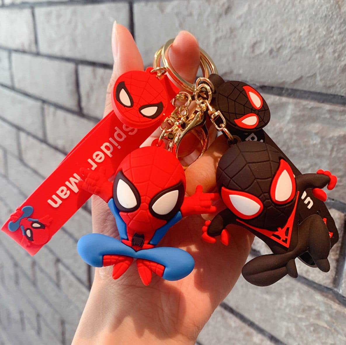 Spiderman PVC Keychain Etsy